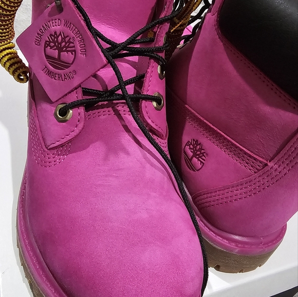 Pink Timberland  boots US size 8 - Picture 9 of 11
